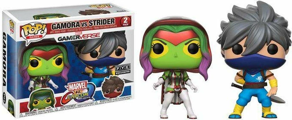 Figurinë koleksionuese Funko POP! 2-Pack Capcom vs. Marvel Gamora vs Strider (Player 2)