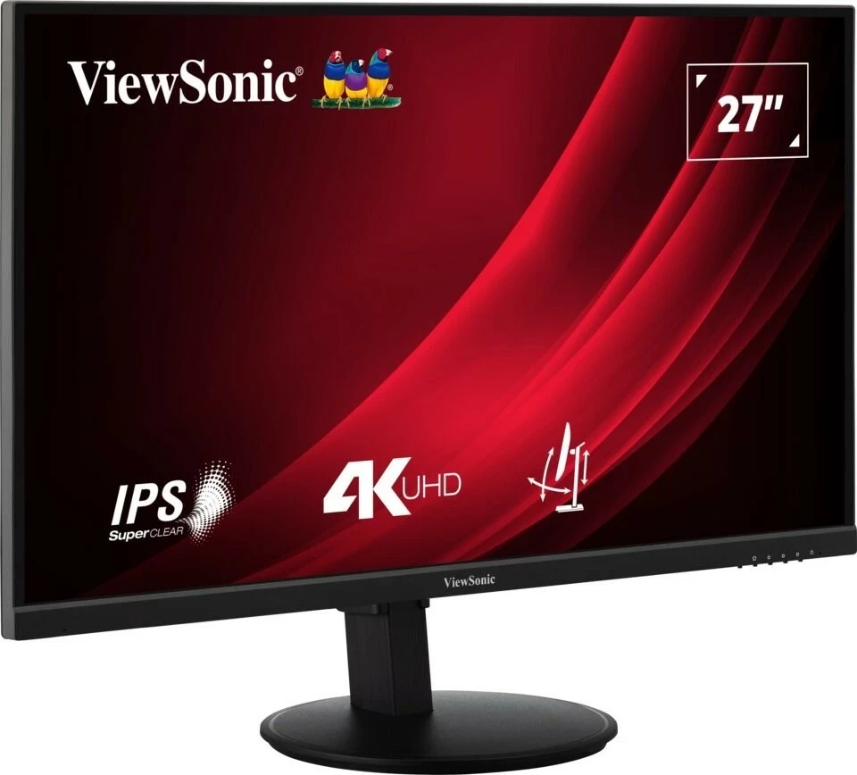 Monitor Viewsonic VG2708-4K, 27 inç, IPS, 4K UHD, 4 ms, 60 Hz, USB-C, HDR400, zi
