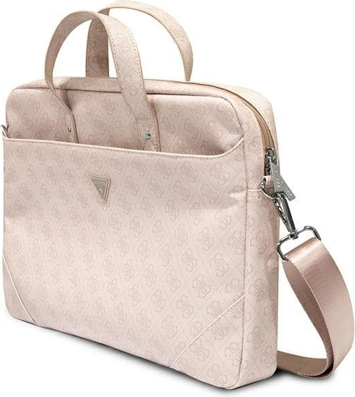 Çantë laptopi Guess Saffiano 4G GUCB15P4TP, 16", Rozë