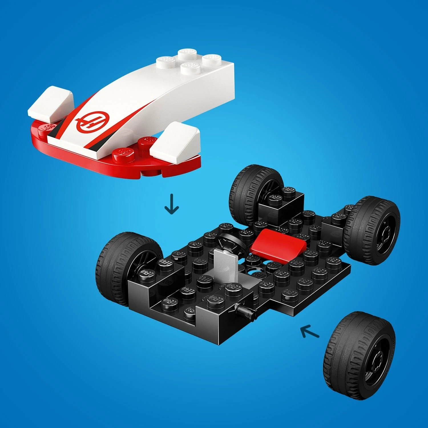 Set LEGO City F1 Car Williams Racing dhe Haas F1 60464, 92 copë, 4+, 2 makina + 2 minifigura