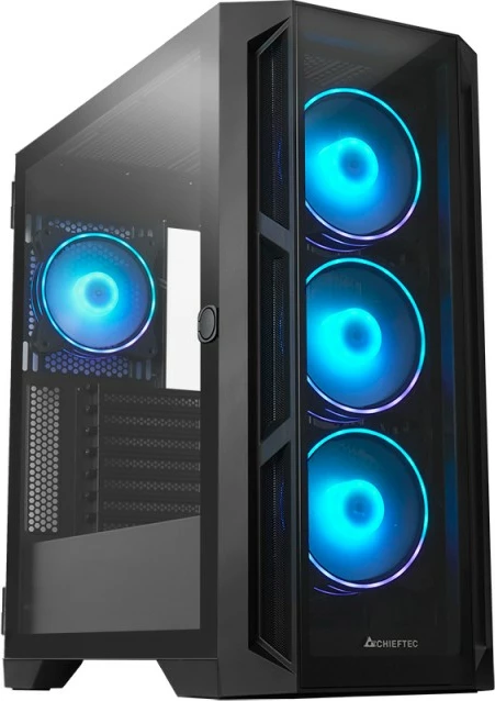 Kasë Chieftec APEX GA-01B-TG-OP, Big Tower, ARGB, Tempered Glass, E zezë