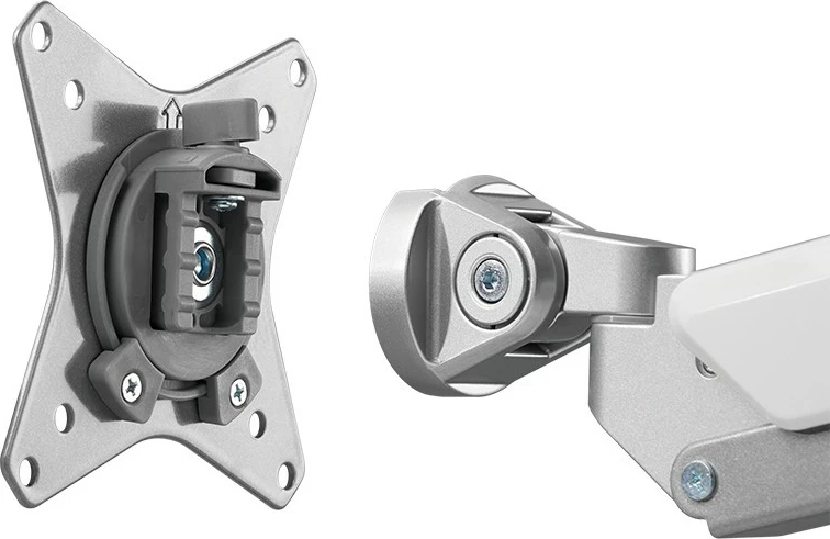 Krah monitori LogiLink BP0090, manual, 3 ekrane, 17-27 inç, 7 kg, argjendtë