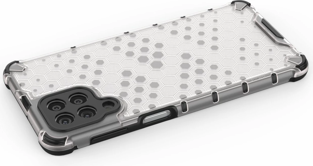 Mbështjellës Hurtel Honeycomb për Samsung Galaxy M53 5G, transparent