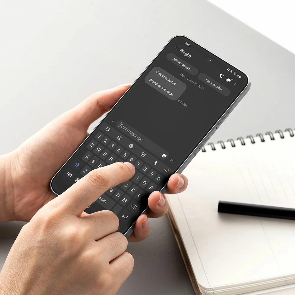 Xham i temperuar Ringke Easy Slide për Samsung Galaxy A56 5G, 2 copë, Transparent