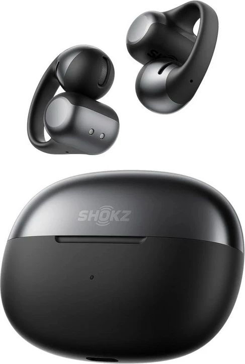 Kufje SHOKZ OpenDots ONE, pa tela, Bluetooth, Ear-clip-on, të zeza