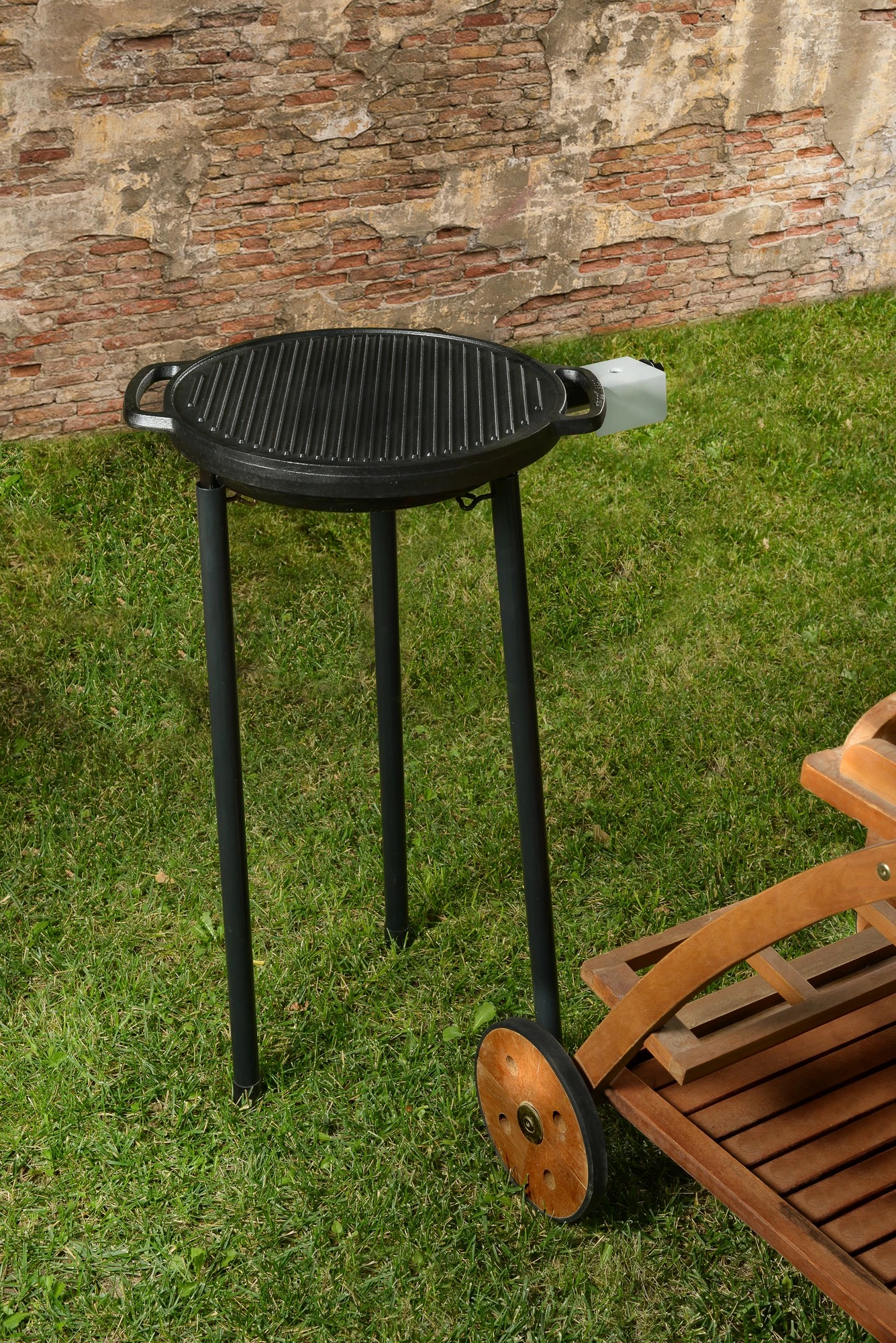 Grill BBQ Hermia, Parilla Mini, i zi, portativ, 45x45x84cm