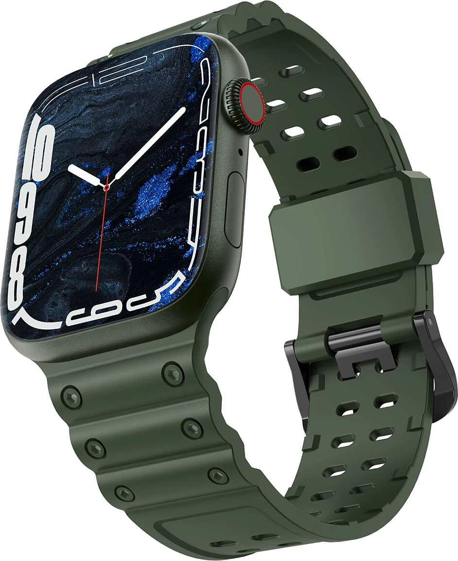 Rrip për Apple Watch Hurtel Strap Triple Protection, TPU, për seri 1-9 & SE (38/40/41mm), Gjelbër