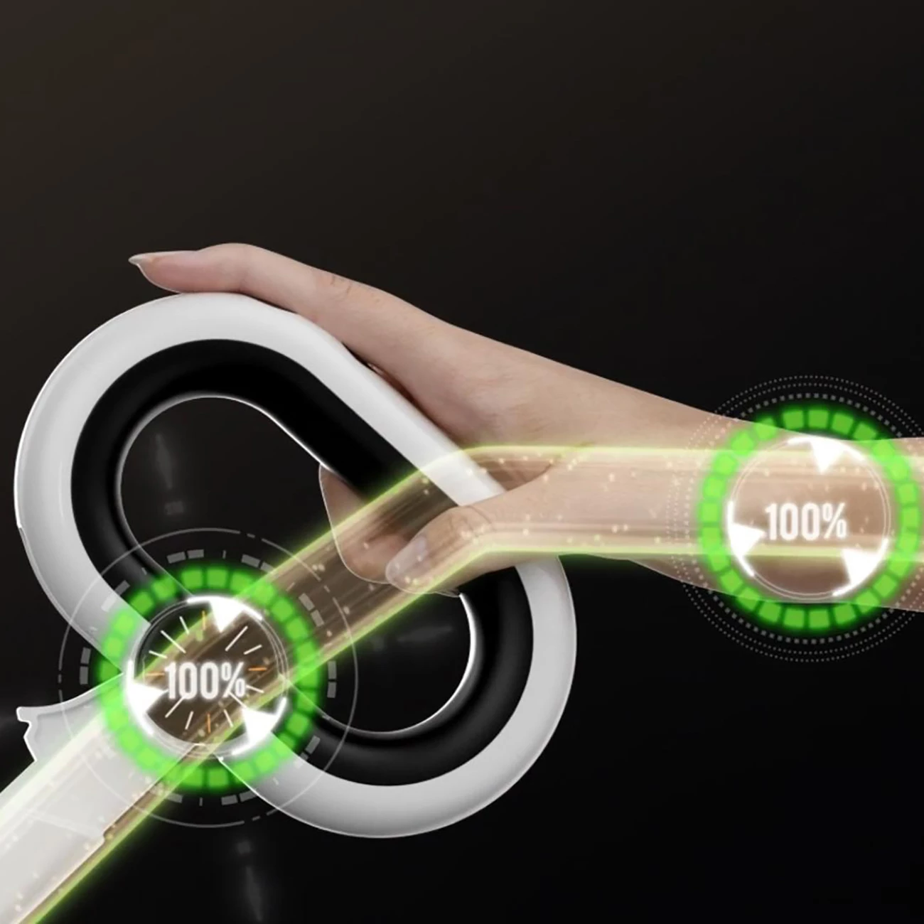 Fshesë elektrike në këmbë UWANT D700 me funksion larjeje dhe stacion karikimi, e bardhë