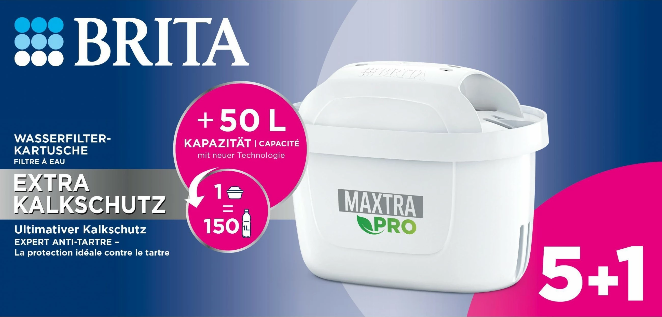 Filtri i ujit Brita MAXTRA PRO, Brita, 6 copë