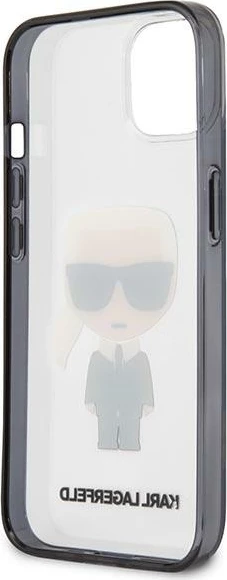 Mbështjellës Karl Lagerfeld KLHCP13SHIKCK për iPhone 13 mini 5.4", transparent Ikonik Karl