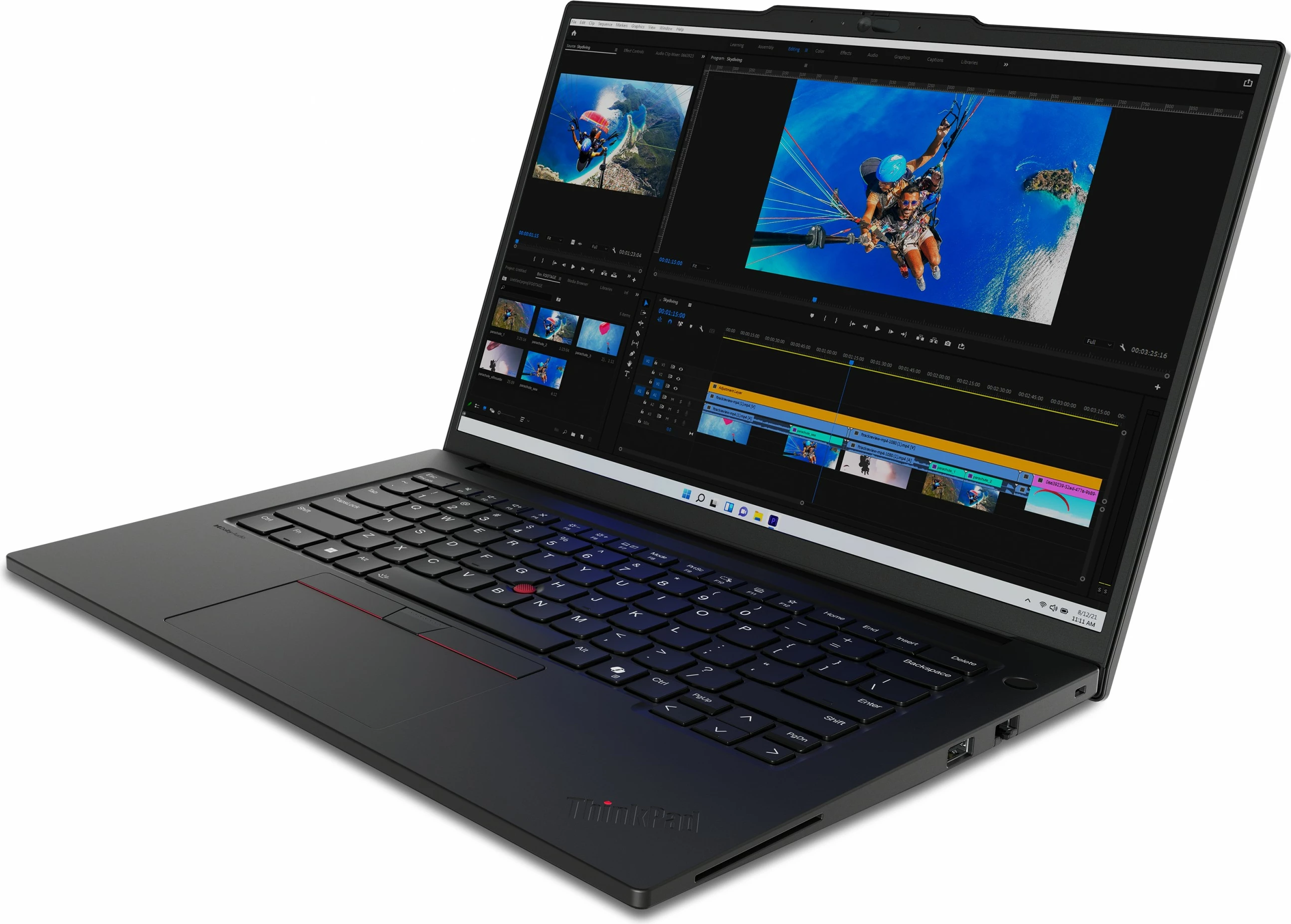Laptop Lenovo ThinkPad P14s Gen 5, Intel Core Ultra 7, 32 GB RAM, 1 TB SSD, E zezë