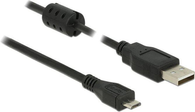 Kabëll USB 2.0 DeLOCK, 2m, USB A në Micro-USB B, i zi