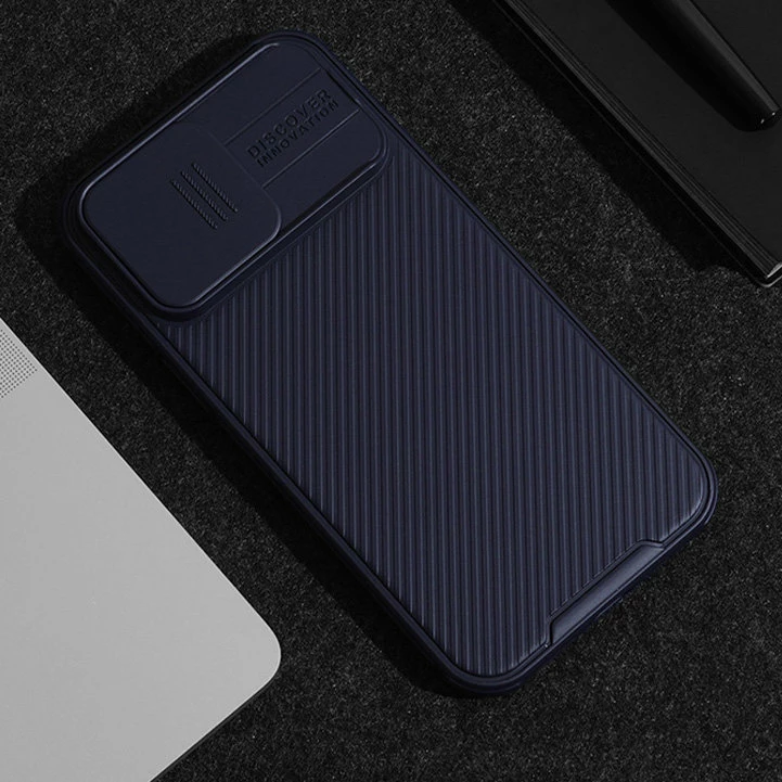 Mbështjellës Nillkin CamShield Pro Magnetic për iPhone 15 Plus, me mbrojtës kamere, Gjelbër