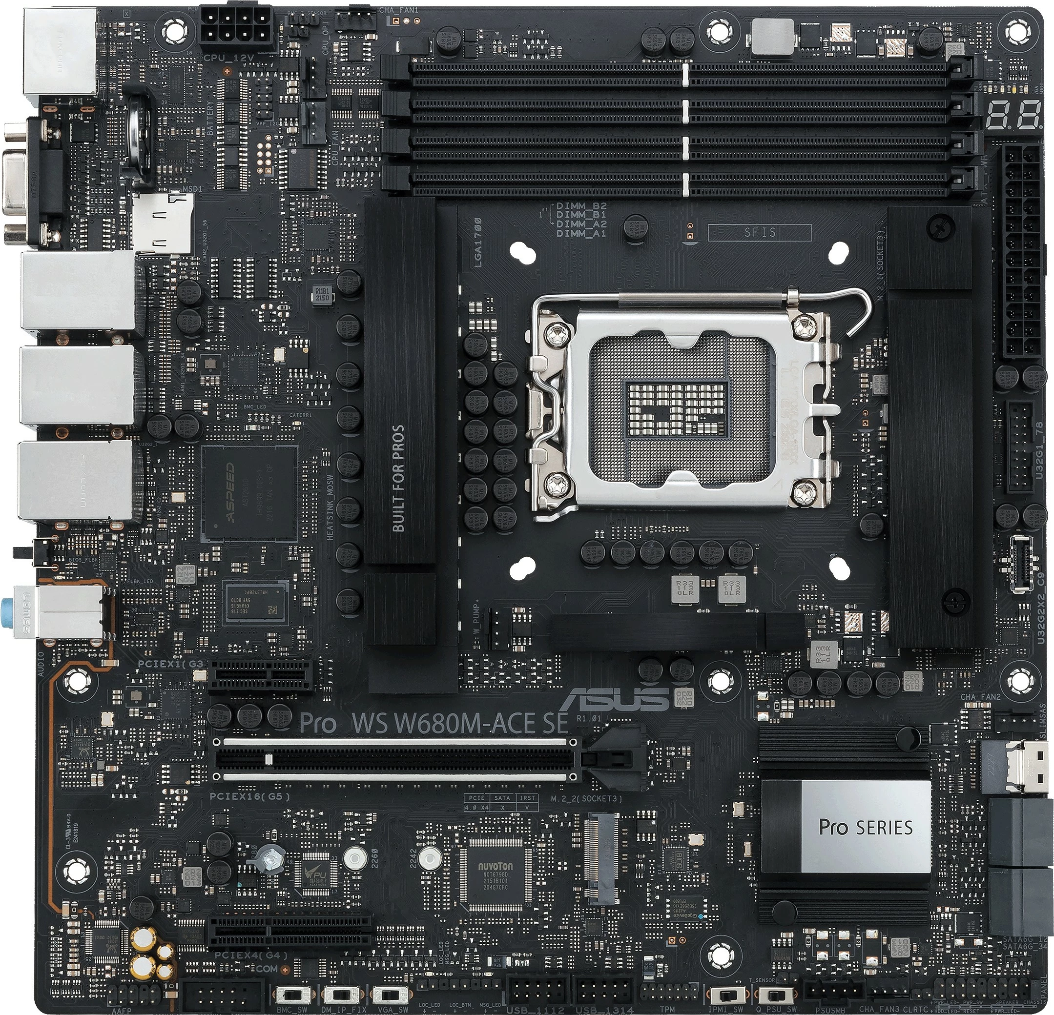 Pllakë amë ASUS PRO WS W680M-ACE SE, Intel, LGA 1700, DDR5-SDRAM, 192 GB