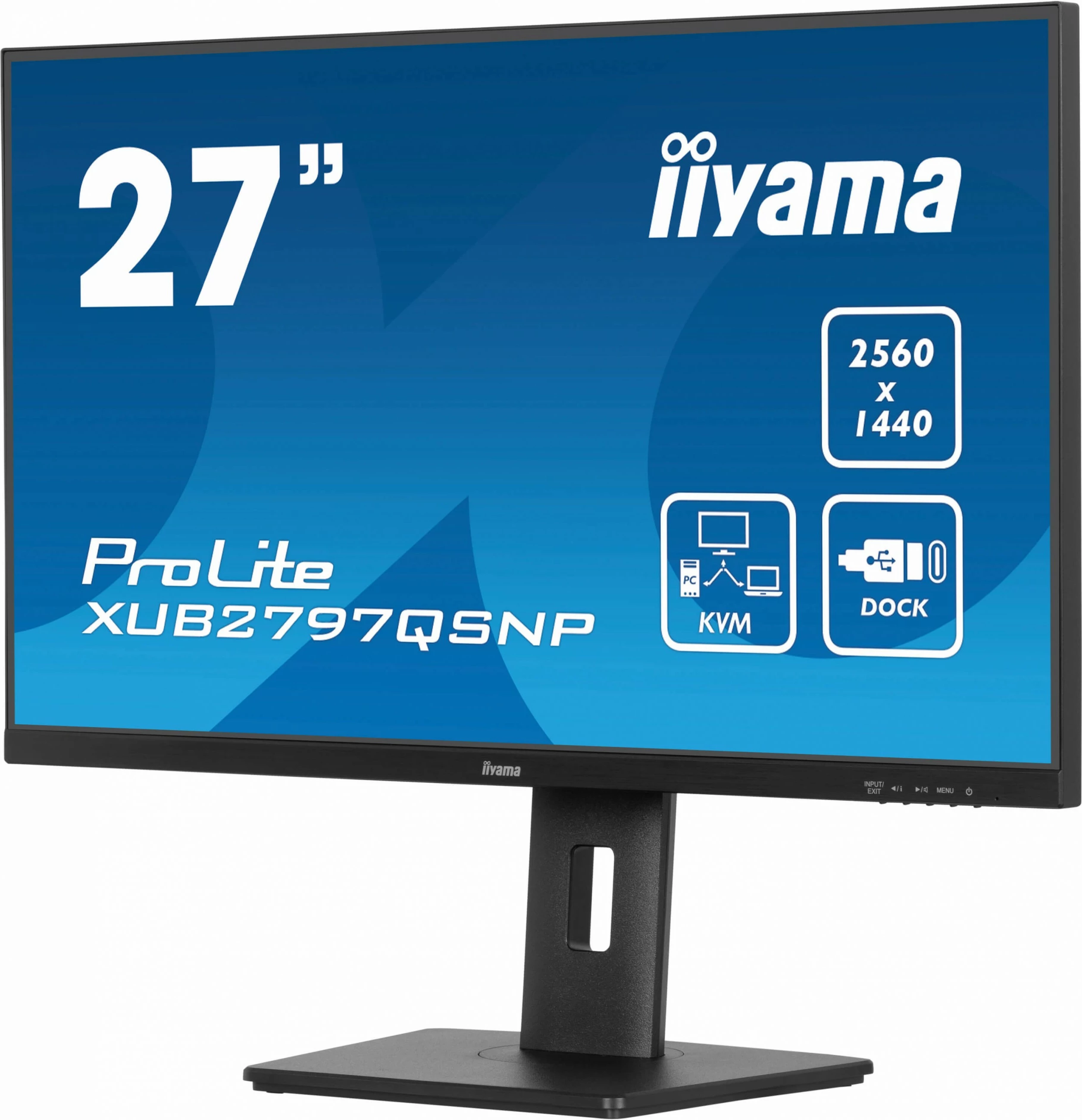 Monitor iiyama ProLite XUB2797QSNP-B1, 27", WQHD, LED, 1 ms, e zezë