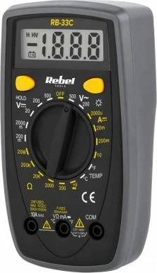 Multimetër digjital Rebel Tools RB-33C, matje tensioni AC