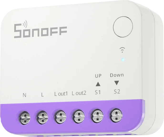 Switch i mençur për roleta, Sonoff MINI-RBS, Wi‑Fi Matter 100–240V, kontroll përqindje, paketë 4 copë