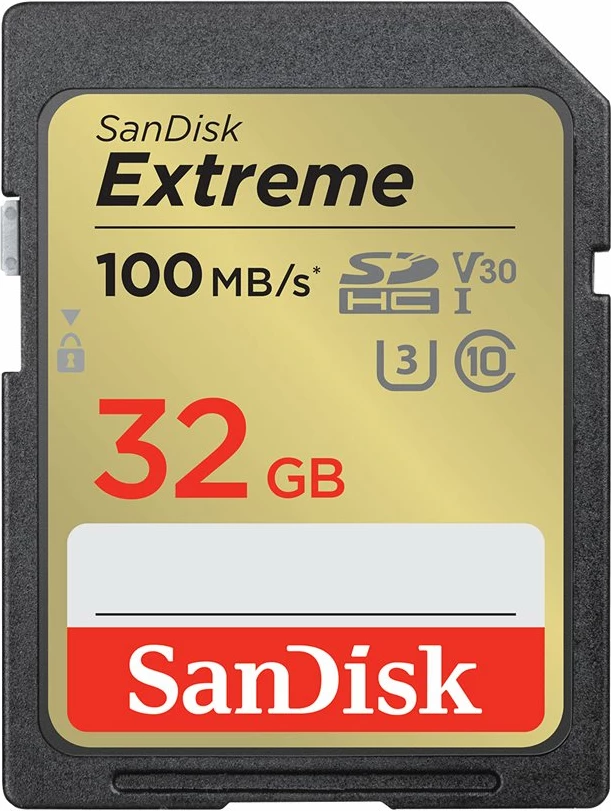 Kartë memorie SanDisk Extreme SDHC 32GB, 100MB/s