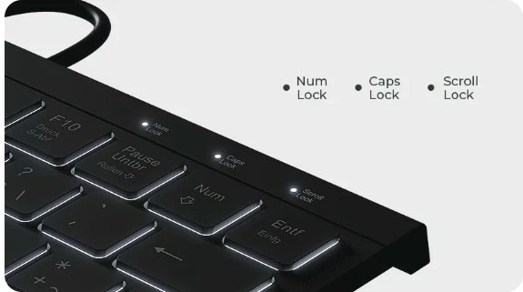 Tastierë KeySonic KSK-5011ELC, QWERTZ, LED, USB, e zezë