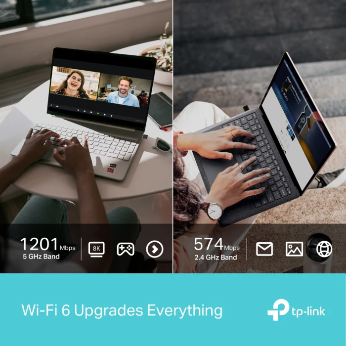 adapter USB Wi‑Fi 6 TP-LINK Archer TX20U Nano AX1800 dual-band, zi