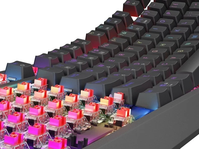 Tastierë mekanike Genesis Thor 230 TKL Wireless, RGB, Outemu Red, e zezë