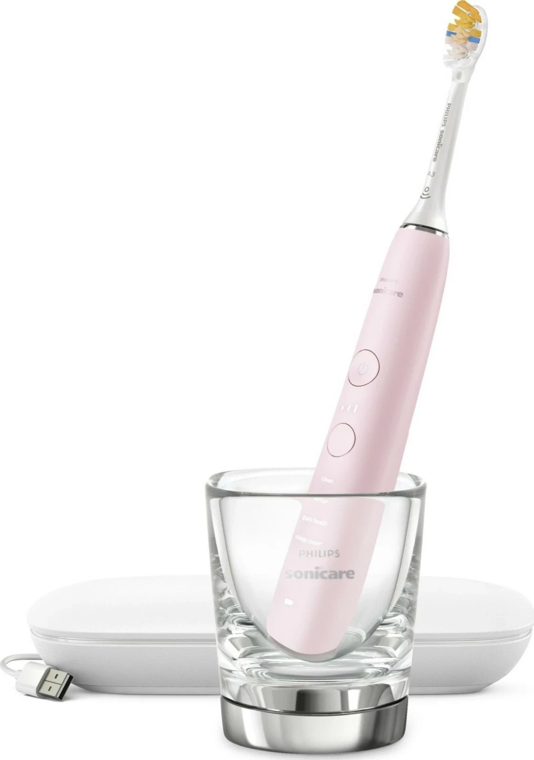 Furçë dhëmbësh elektrike Philips Sonicare DiamondClean 9000 HX9911/21, rozë
