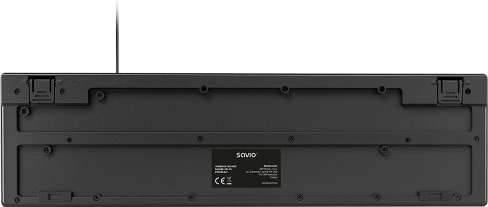 Tastierë me kabllo Savio KB-01, USB, e zezë