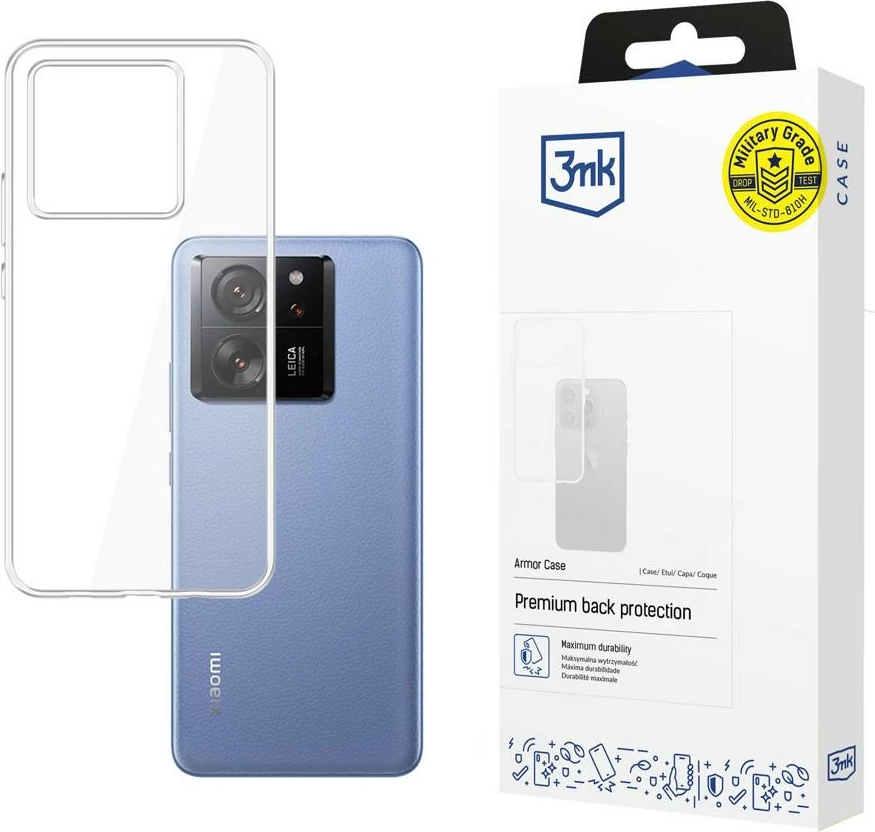 Mbështjellës 3mk Armor Case për Xiaomi 13T Pro, Transparent