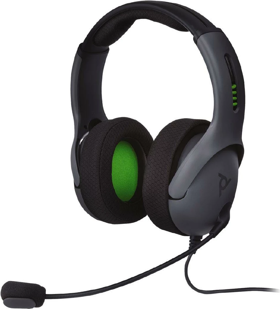 Kufje gaming PDP LVL50 Chat, stereo me kabllo 50mm, për Xbox One, gri