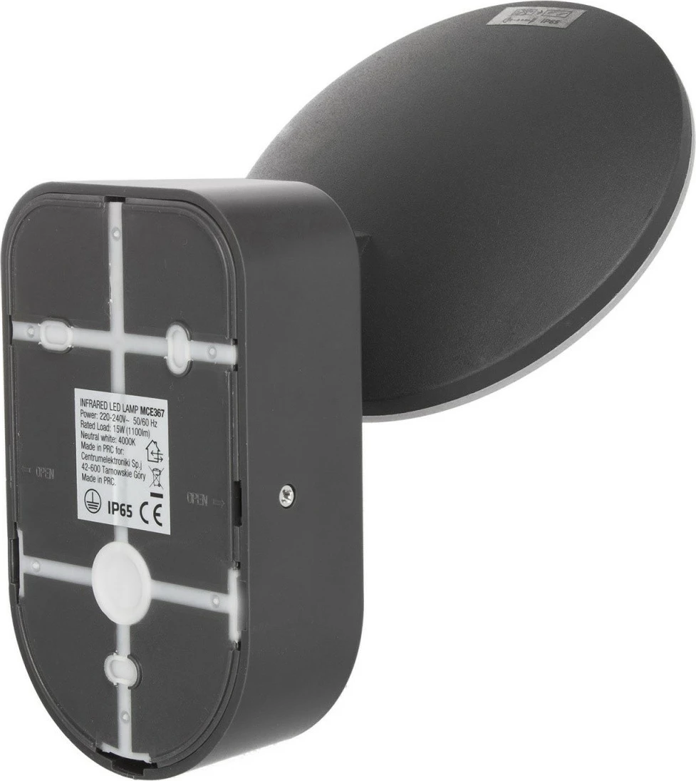 llambë muri LED me sensor PIR, Maclean MCE367, 4000K, IP65, 220-240V AC