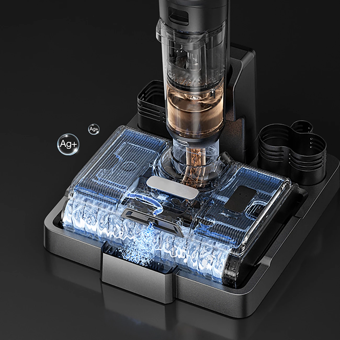 Pastrues me vakum dhe lavatriçe JIMMY PW11 Pro, pa kabllo, 460W, 4600mAh, argjend/zi