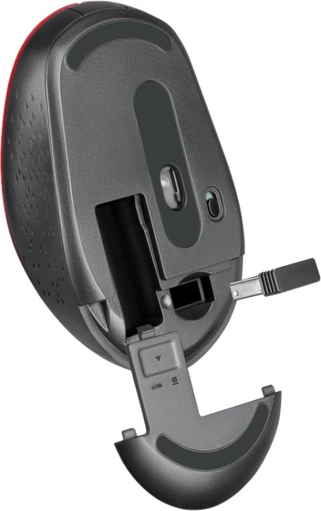 Maus wireless Defender AURIS MB-027, 800/1200/1600 DPI, Kuq