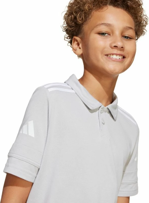 Maicë polo për fëmijë adidas, e hirtë