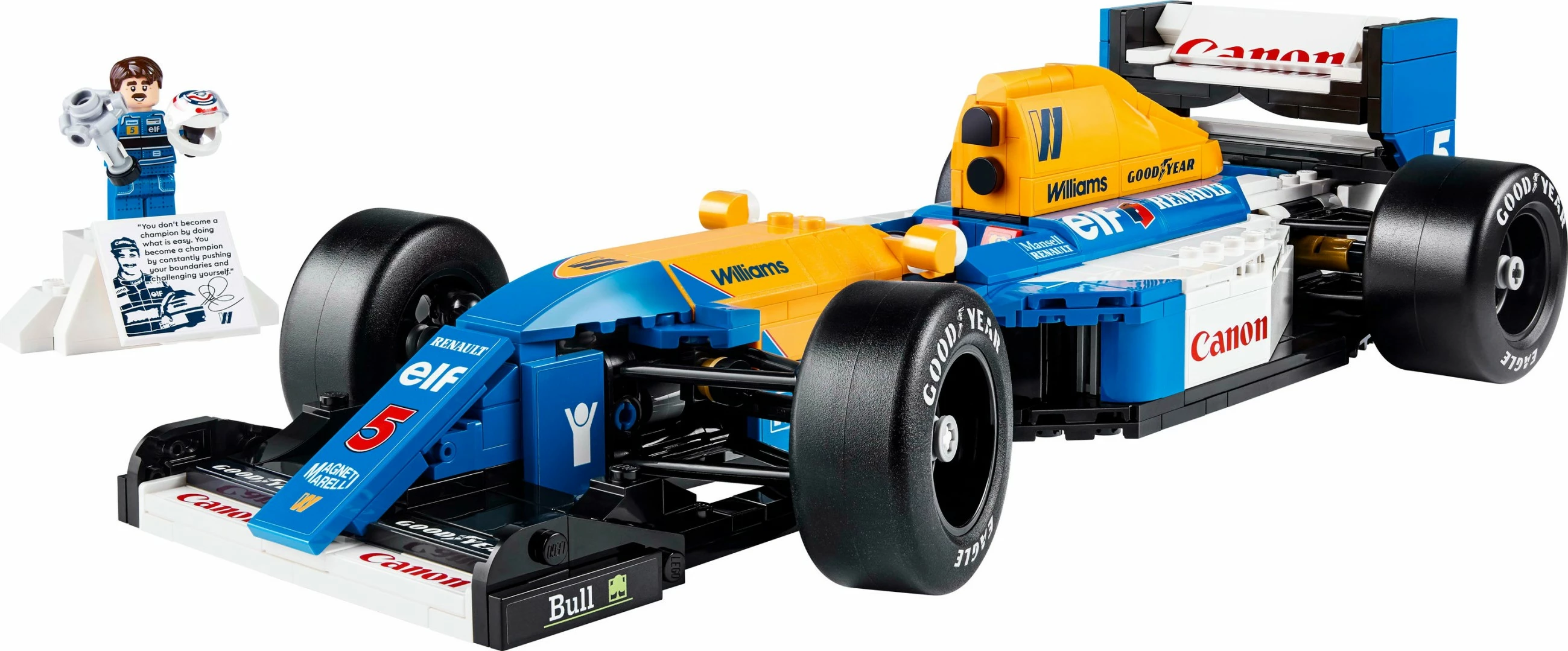 Set ndërtimi LEGO Williams Racing FW14B & Nigel Mansell, 799 pjesë, shumëngjyrësh
