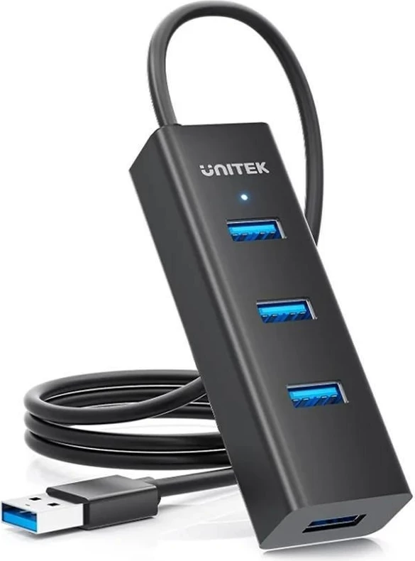 Hub USB UNITEK Y-3089V01, 4 porta, 5000 Mbit/s, Zi