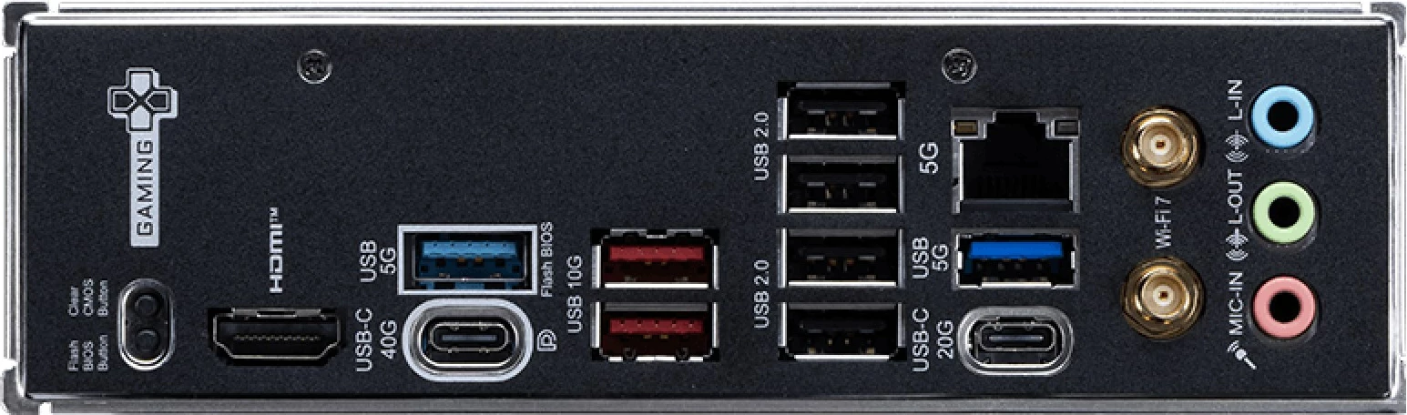 Pllakë amë MSI X870E GAMING PLUS WIFI, Socket AM5, ATX, Wi-Fi 5, Bluetooth 4