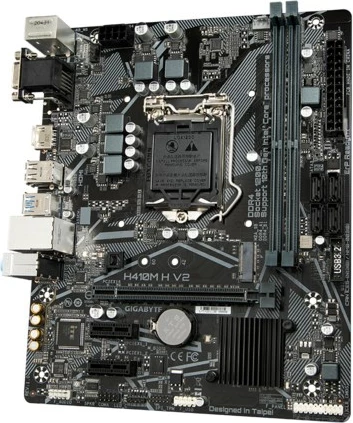 Pllakë amë Gigabyte H410M H V2, Socket LGA 1200, ATX, bronzë