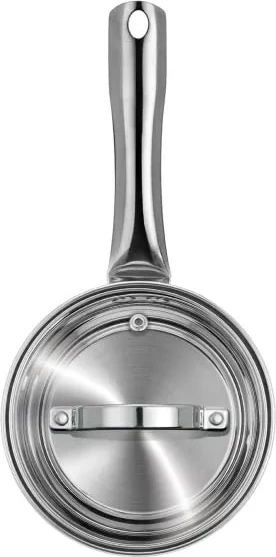 Set enësh gatimi Smile MGK-10, 10 pjesë, çelik inoks, kapakë xhami