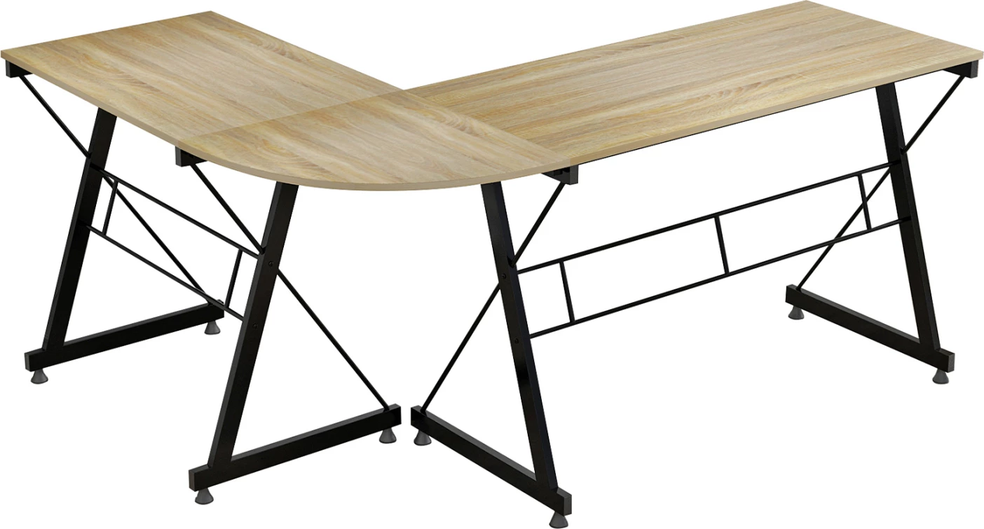 Zyrë këndore sonama me kornizë metalike FH2127.01 158x120x74 cm