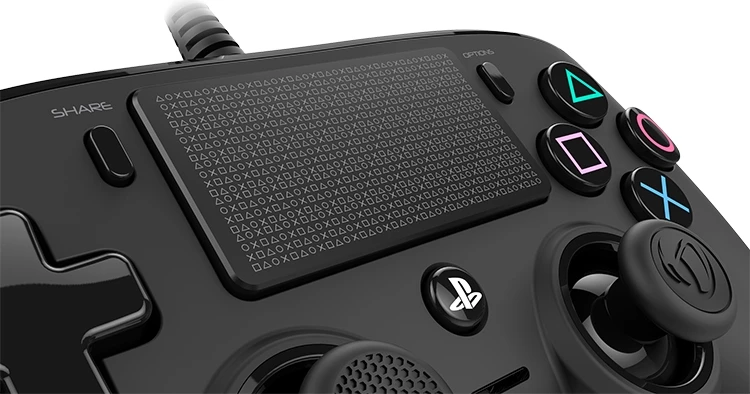 Kontroller PS4 me kabllo Nacon Compact, 3 m, vibro, touchpad, 3.5 mm, i zi