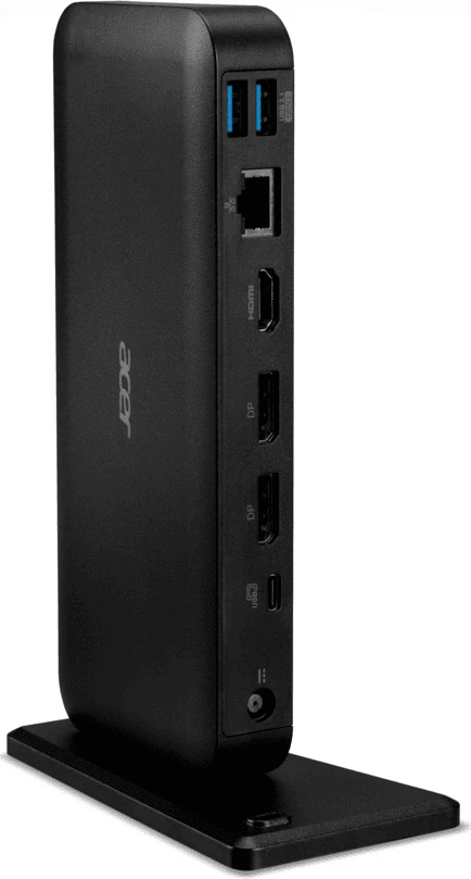 Stacion dokimi, Acer, DCK110 GP.DCK11.003, me porte USB, HDMI/DP dhe Ethernet, e zezë
