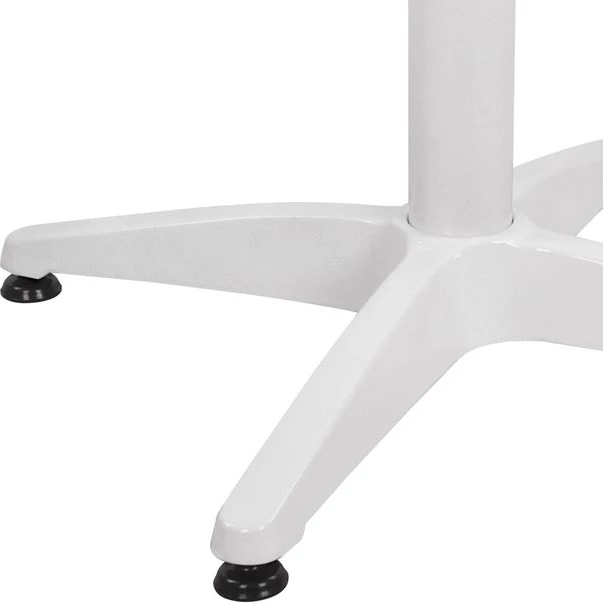 Baza alumini për tavolinë, 4 këmbë, 65x65x70cm me kryq 48x48cm, FH448.02, e bardhë