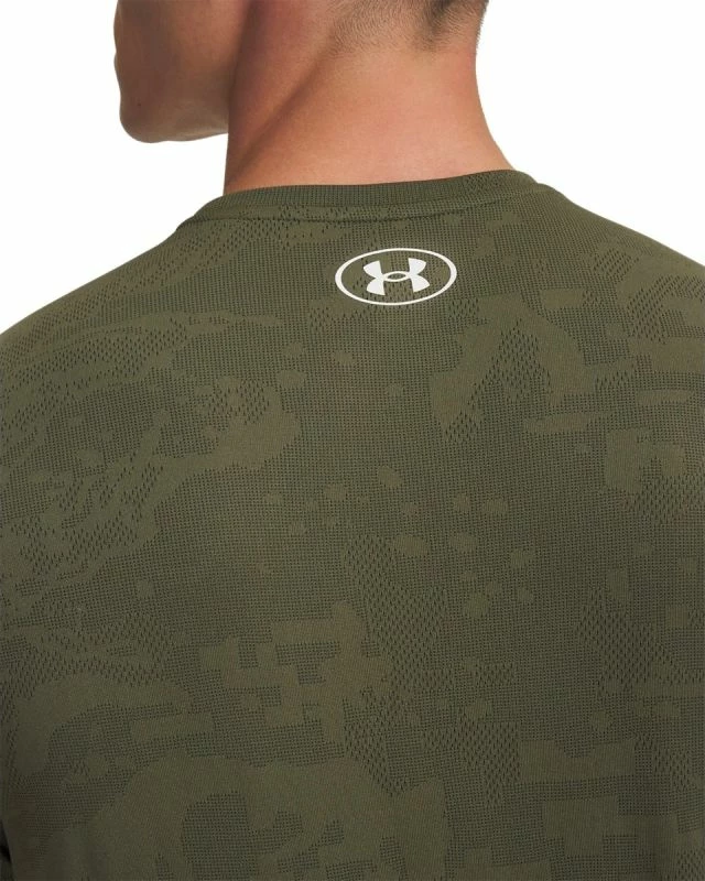 Maicë trajnimi meshkuj Under Armour UA Tech Vent Jacquard SS, khaki