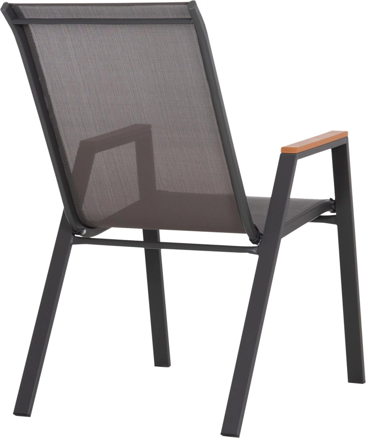 Karrige për jashtë LEONE, kornizë metalike gri, tekstilene gri, FH6429.01, 54x74x91cm