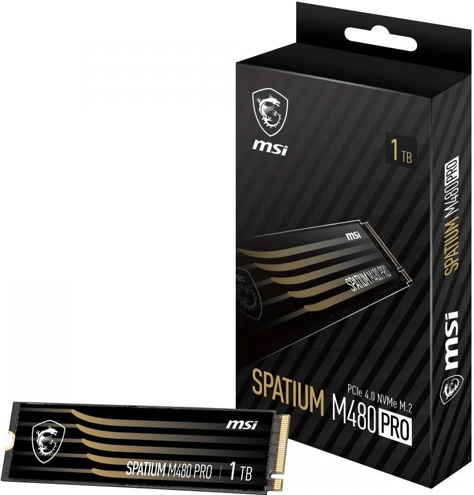 SSD MSI Spatium M480, M.2 PCIe NVMe, 1TB, e zi
