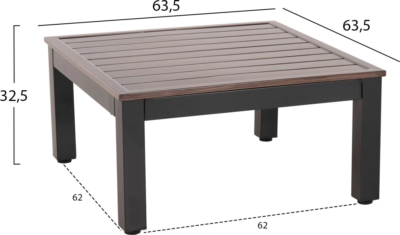 Set ulëse për kopsht DEX FH6090, 3 pjesë, antracit/e zezë