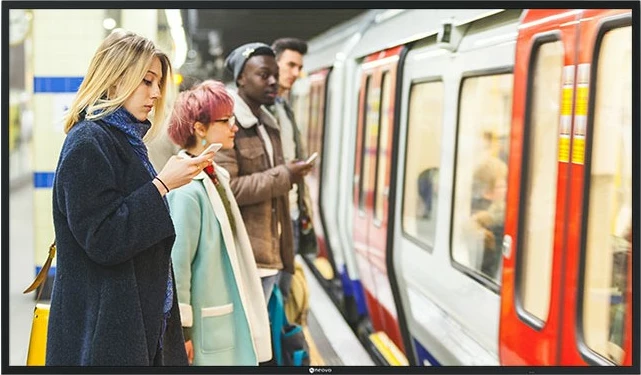 Monitor i madh CCTV AG Neovo HMQ-5501, 55 inch, 4K UHD, LED, zi