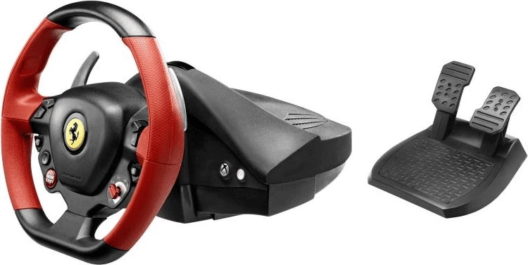 Timon lojërash me pedale, Thrustmaster, Ferrari 458 Spider 4460105, i zi