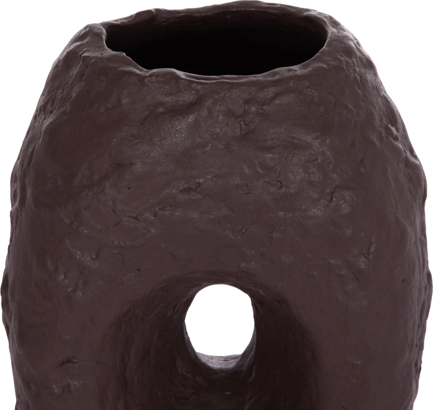 Vazo dekorative tavoline NAMENTIS, terrakotë, ngjyrë çokollate, FH4673.07L, 26.5x16x36.5cm