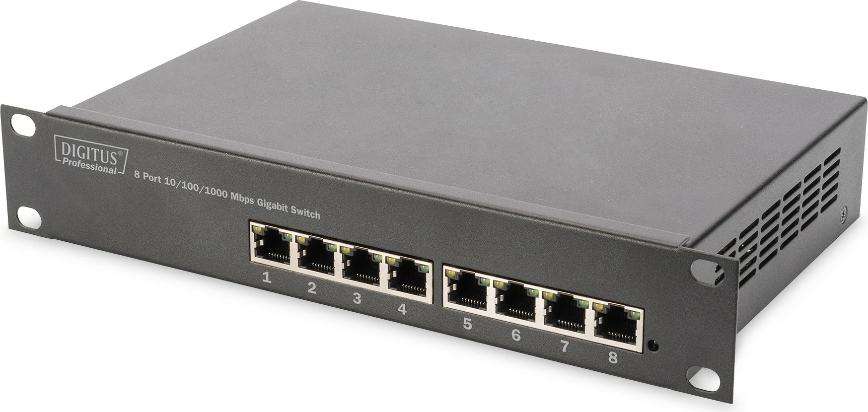 Kasë rrjeti Digitus DN-10-05U-L1, 6U, 25.4cm (10"), xham, gri, montim në mur